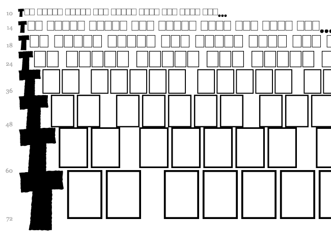 Famous Oldies font waterfall